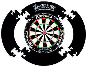 Harrows 4 Piece Black Dartboard Surround